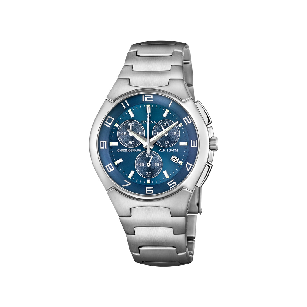 RELOJ ANÁLOGO PARA HOMBRE FESTINA TIMELESS CHRONO F6698/4 - PLATEADO