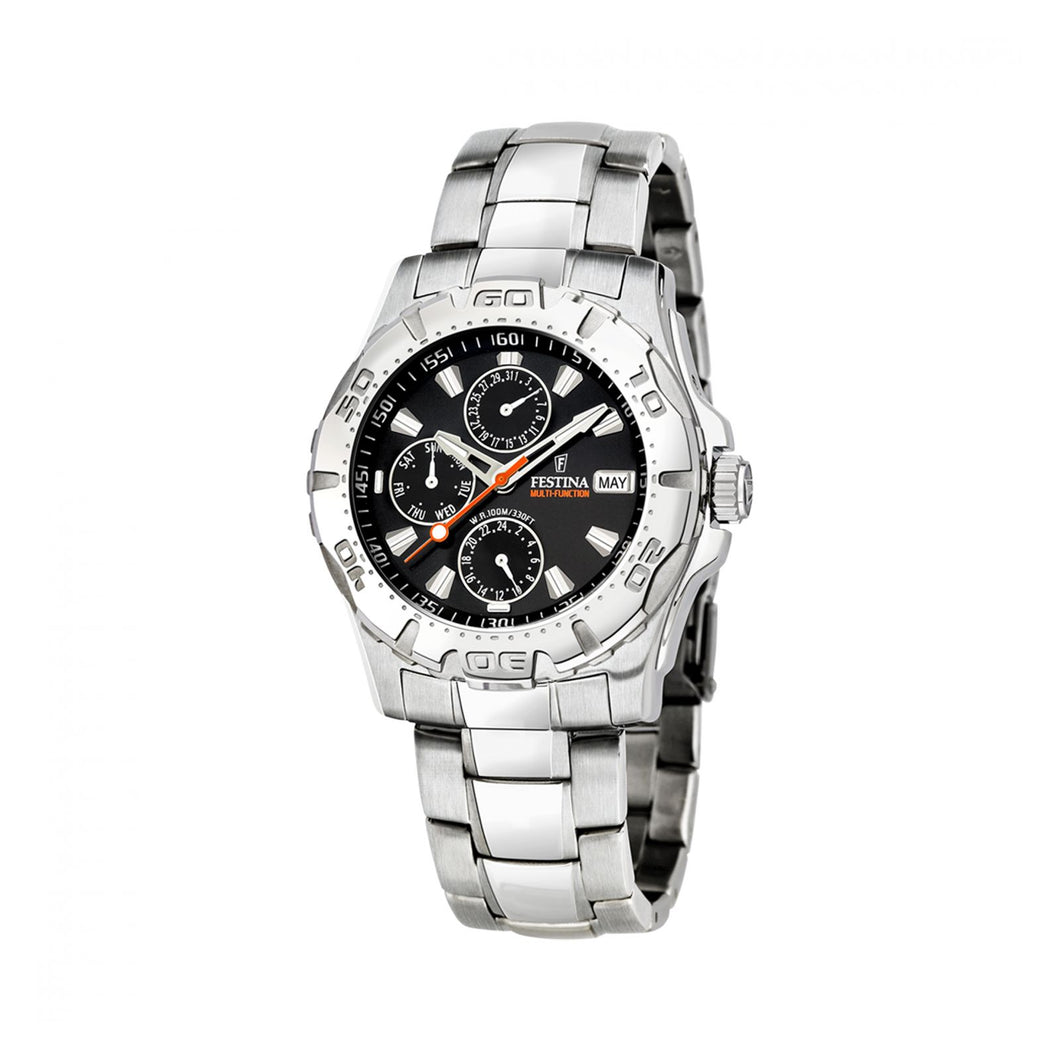 RELOJ ANÁLOGO PARA HOMBRE FESTINA MULTIFUNCTION F16242/9 - PLATEADO