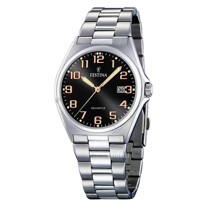 RELOJ ANALÓGICO PARA HOMBRE FESTINA CLASSIC METAL F16374/8 - PLATEADO