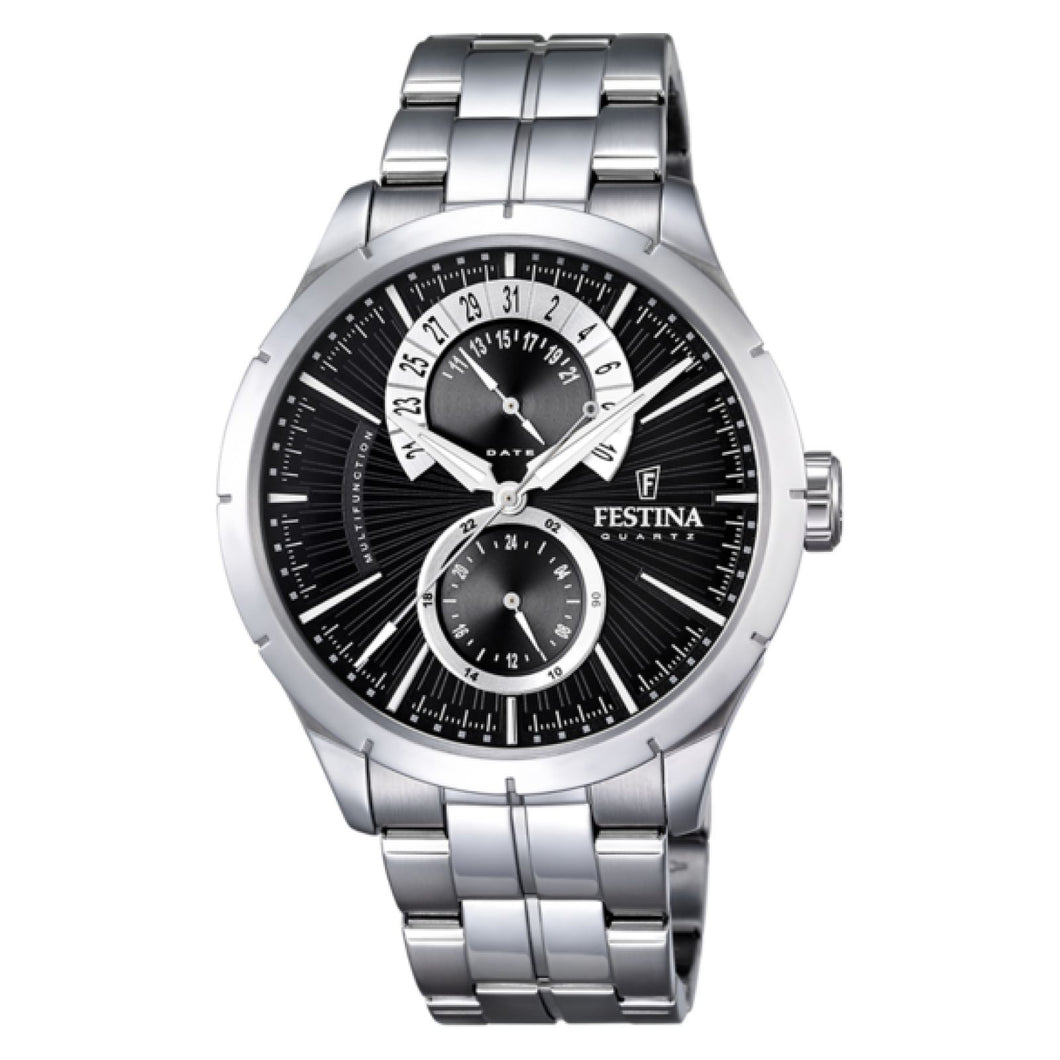 RELOJ ANÁLOGO PARA HOMBRE FESTINA RETRO F16632/3 - PLATEADO