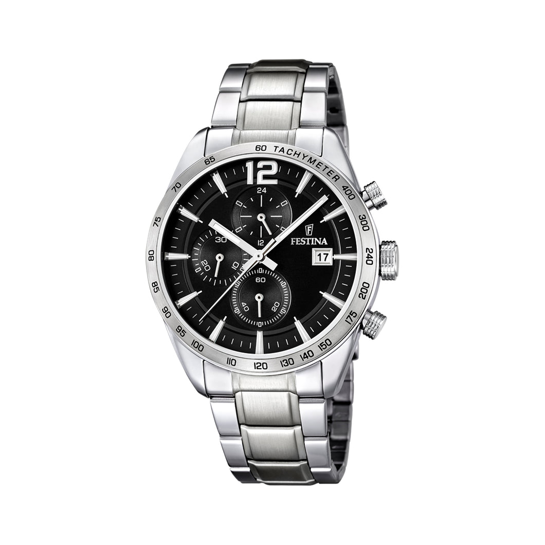 RELOJ ANÁLOGO PARA HOMBRE FESTINA TIMELESS CHRONO F16759/4 - PLATEADO