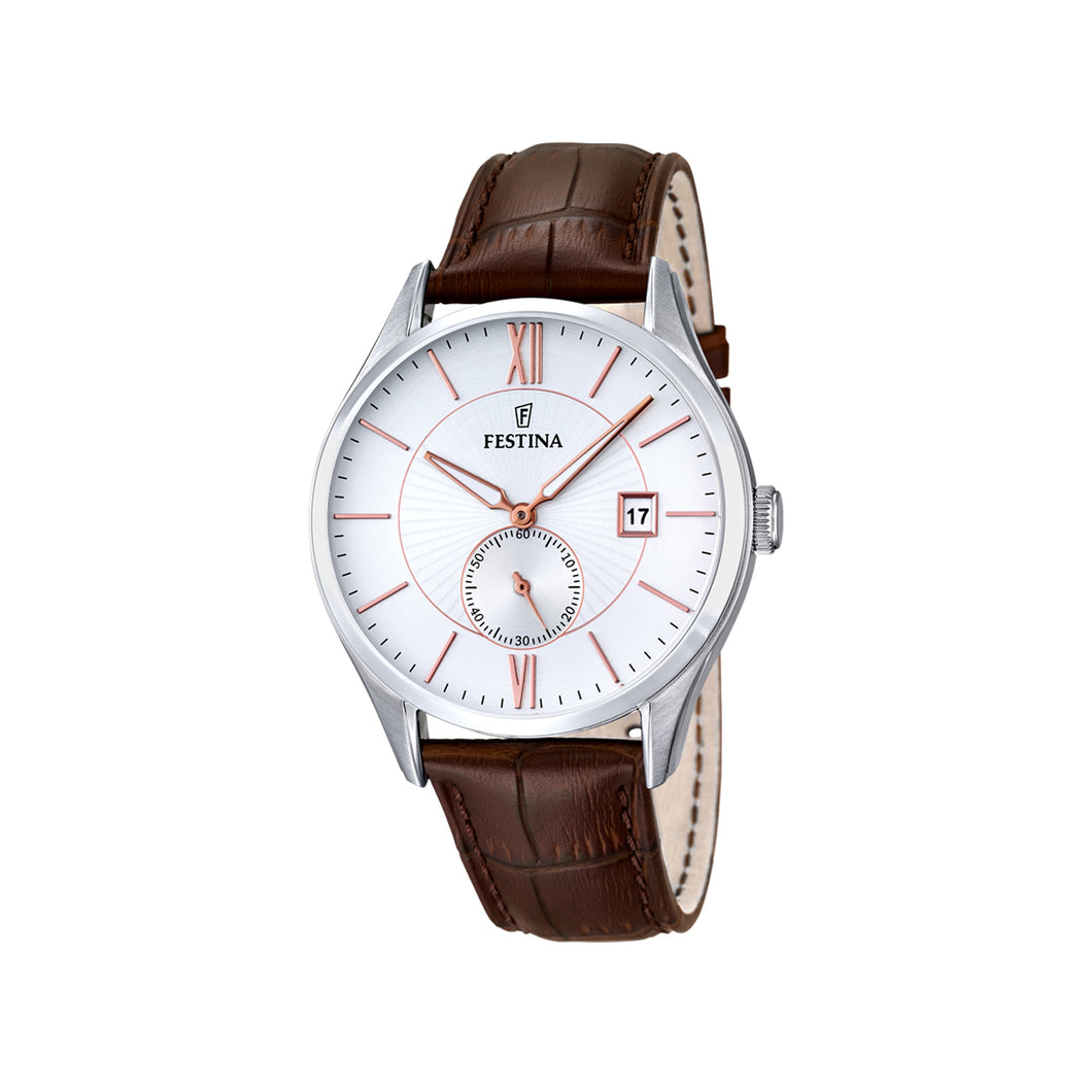 RELOJ ANÁLOGO PARA HOMBRE FESTINA RETRO F16872/2 - MARRÓN