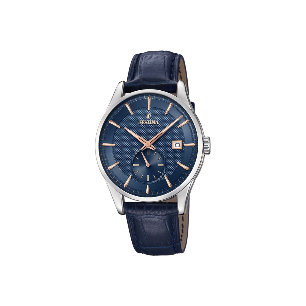 RELOJ ANÁLOGO PARA HOMBRE FESTINA RETRO F20277/2 - AZUL