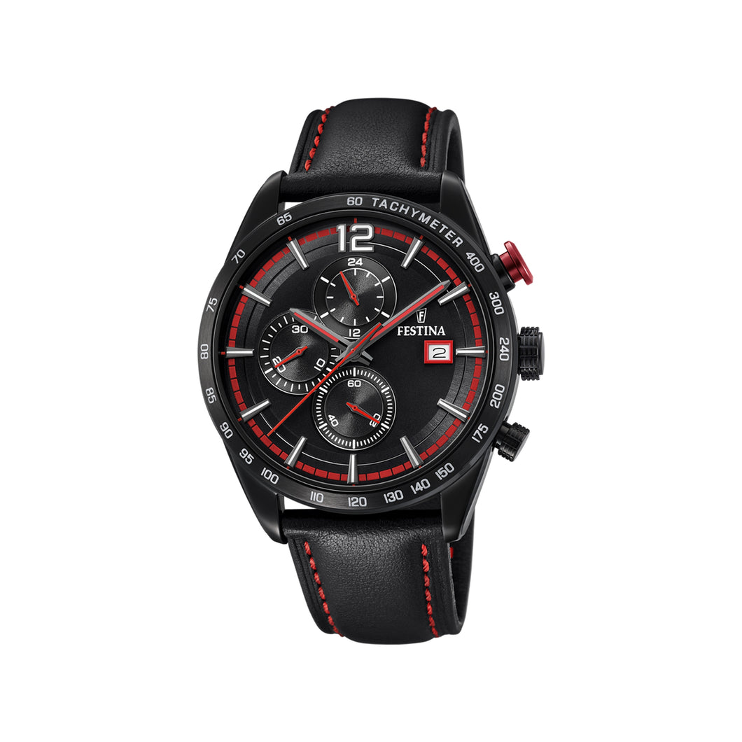 RELOJ ANÁLOGO PARA HOMBRE FESTINA CHRONO SPORT F20344/5 - NEGRO ROJO