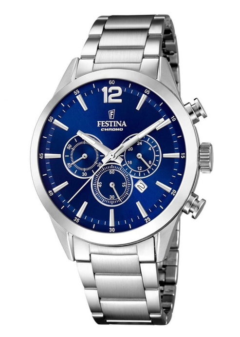 RELOJ ANÁLOGO PARA HOMBRE FESTINA TIMELESS CHRONO F20343/7 - PLATEADO