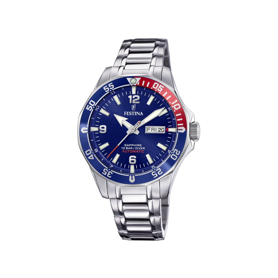 RELOJ ANÁLOGO PARA HOMBRE FESTINA AUTOMATIC F20478/2 - PLATEADO