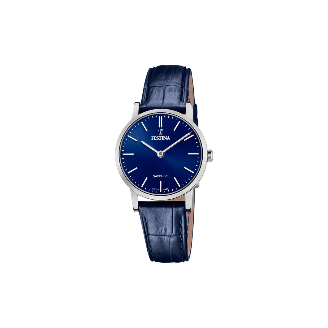 RELOJ ANÁLOGO PARA MUJER FESTINA SWISS MADE F20013/3 - AZUL