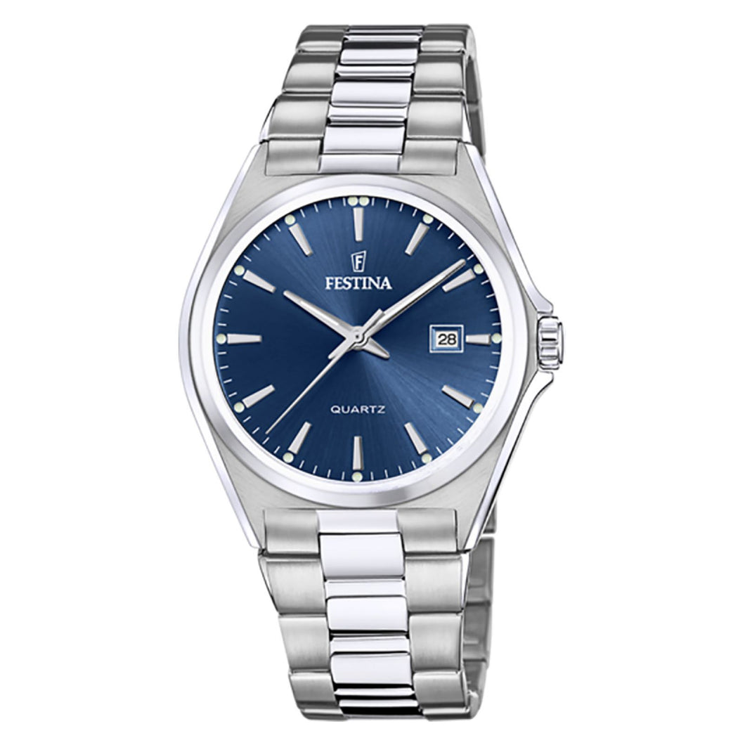 RELOJ ANÁLOGO PARA HOMBRE FESTINA  CLASSIC F20552/3 - PLATEADO