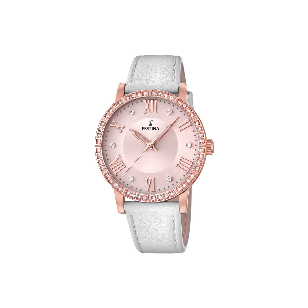 RELOJ ANALÓGICO PARA MUJER FESTINA BOYFRIEND F20414/2 - BLANCO