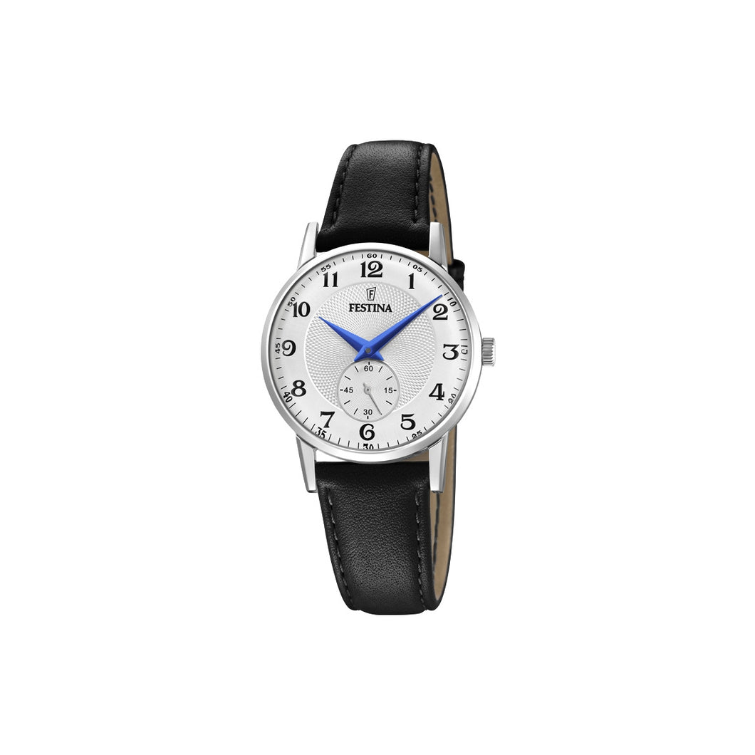 RELOJ ANALÓGICO PARA MUJER FESTINA CLASSIC LEATHER F20570/1 - NEGRO