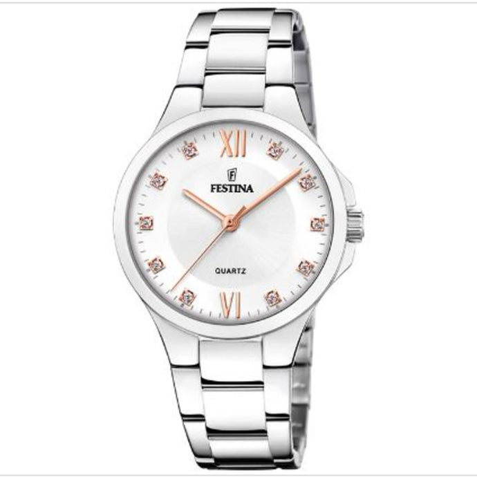 RELOJ ANÁLOGO PARA MUJER FESTINA BLANCO F20582/1 - PLATEADO