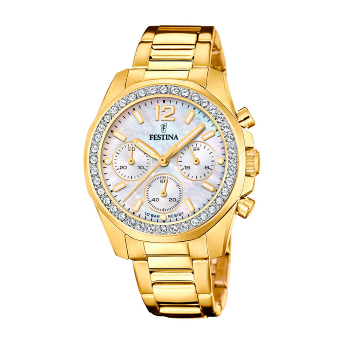 RELOJ ANÁLOGO PARA MUJER FESTINA RAINBOW F20609/1 - DORADO