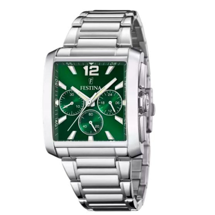 RELOJ ANÁLOGO PARA HOMBRE FESTINA VERDE F20635/3 - PLATEADO