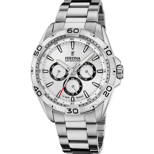 RELOJ ANÁLOGO PARA HOMBRE FESTINA MULTIFUNCTION F20623/1 - PLATEADO
