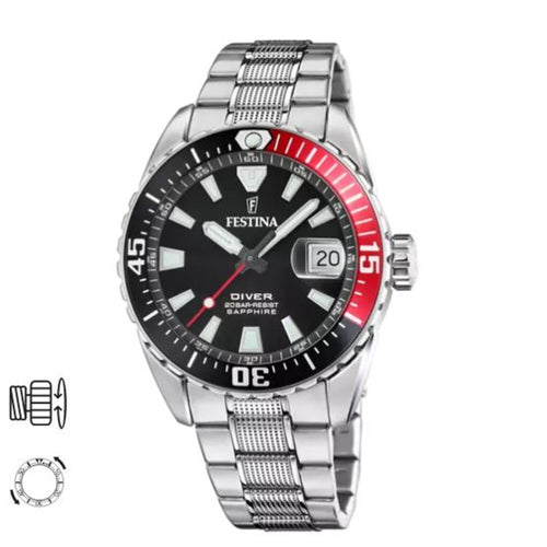 RELOJ PARA HOMBRE FESTINA THE ORIGINALS F20669/6 - PLATEADO