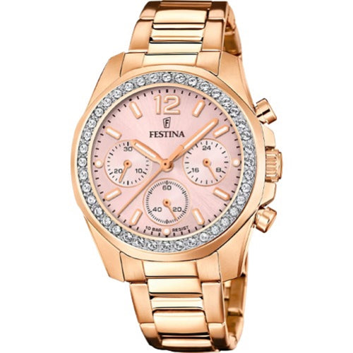 RELOJ ANÁLOGO PARA MUJER FESTINA BOYFRIEND COLLECTION F20639/6 - ORO ROSA