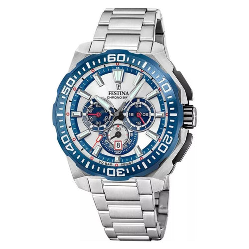 RELOJ ANÁLOGO PARA HOMBRE FESTINA CHRONO BIKE F20724/1 - PLATEADO
