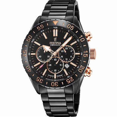 RELOJ ANÁLOGO PARA HOMBRE FESTINA CERAMIC F20577/1 - NEGRO