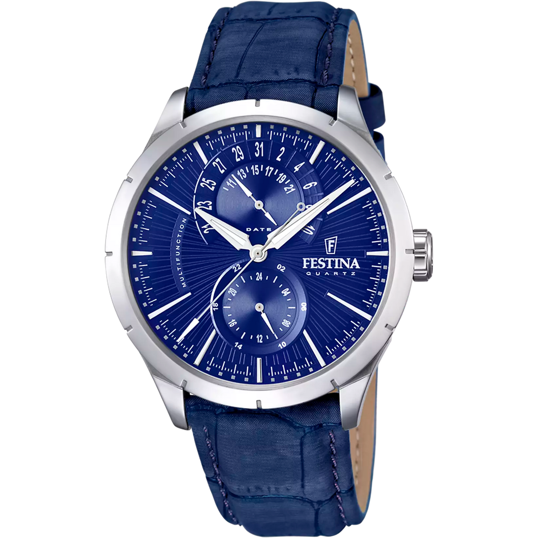 RELOJ ANÁLOGO PARA HOMBRE FESTINA RETRO F16573/7 - AZUL