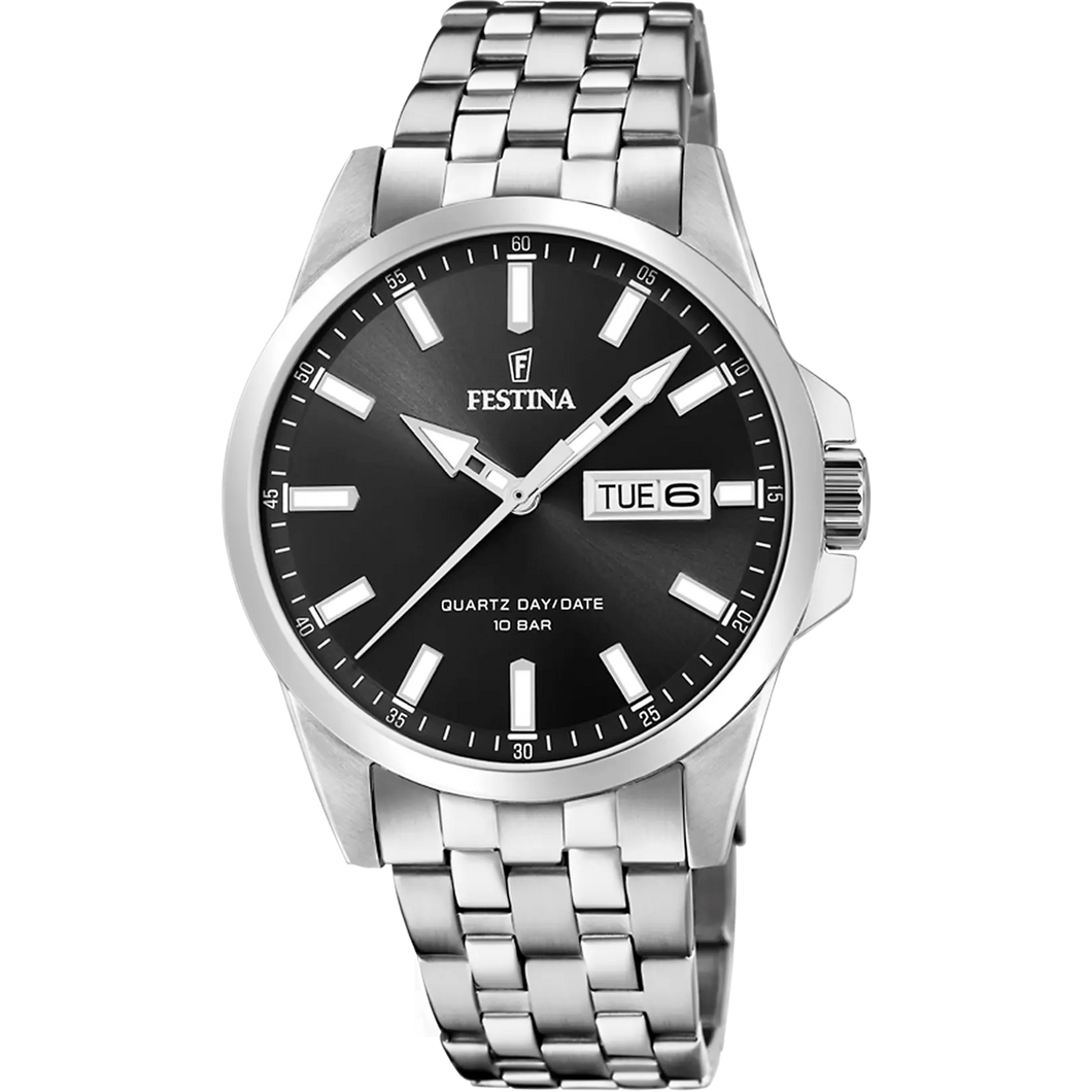 RELOJ ANÁLOGO PARA HOMBRE FESTINA CLASSIC METAL F20357/4 - PLATEADO