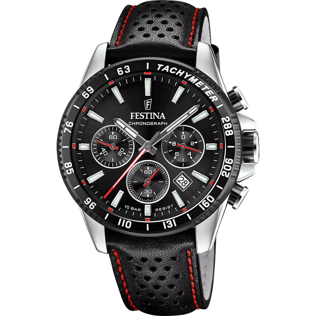 RELOJ ANÁLOGO PARA HOMBRE FESTINA TIMELESS CHRONO F20561/4 - NEGRO