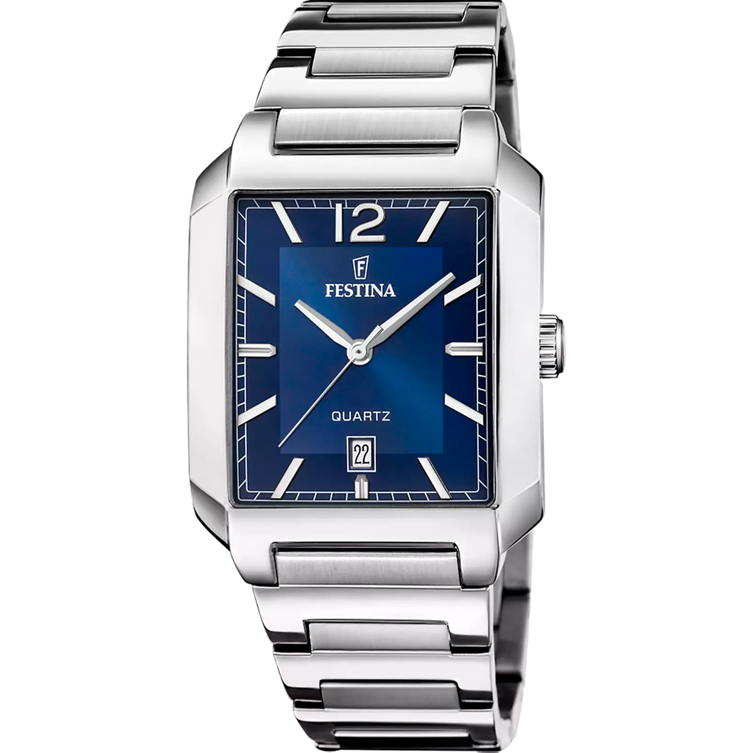 RELOJ ANÁLOGO PARA HOMBRE FESTINA ON THE SQUARE F20677/3 - PLATEADO