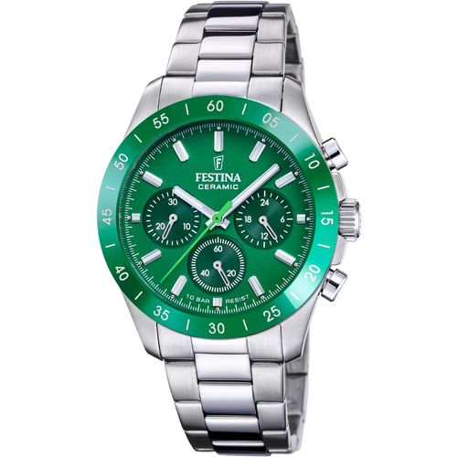 RELOJ ANÁLOGO FESTINA UNISEX CERAMIC F20693/5 - PLATEADO