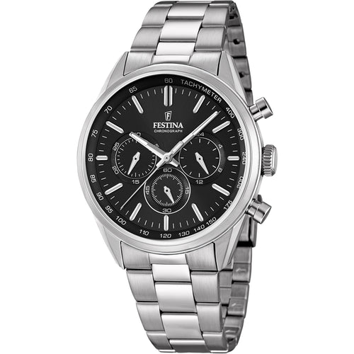 RELOJ MODERNO PARA HOMBRE FESTINA TIMELESS CHRONO F16820/4 - PLATEADO
