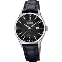 RELOJ EN CUERO PARA HOMBRE FESTINA SWISS MADE F20007/4 - NEGRO
