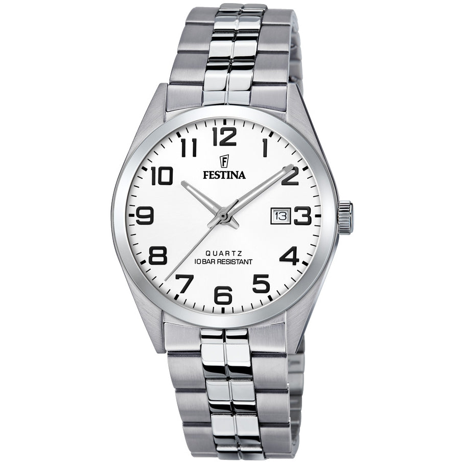 RELOJ CLASICO PARA HOMBRE FESTINA CLASSIC METAL F20437/1 - PLATEADO