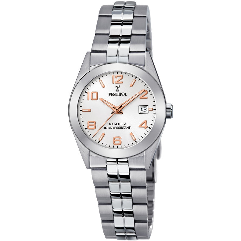 RELOJ DELICADO PARA MUJER FESTINA CLASSIC METAL F20438/4 - PLATEADO