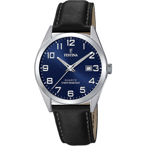 RELOJ EN CUERO PARA HOMBRE FESTINA CLASSIC METAL F20446/2 - NEGRO
