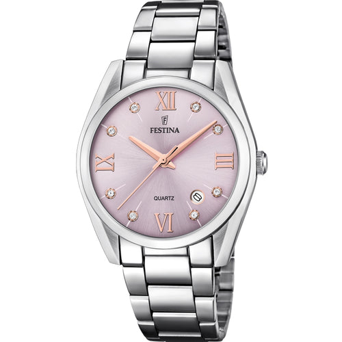 RELOJ ELEGANTE PARA MUJER FESTINA BOYFRIEND F16790/D - PLATEADO