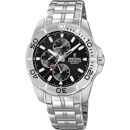 RELOJ ANÁLOGO PARA HOMBRE FESTINA MULTIFUNCTION F20445/3 - PLATEADO