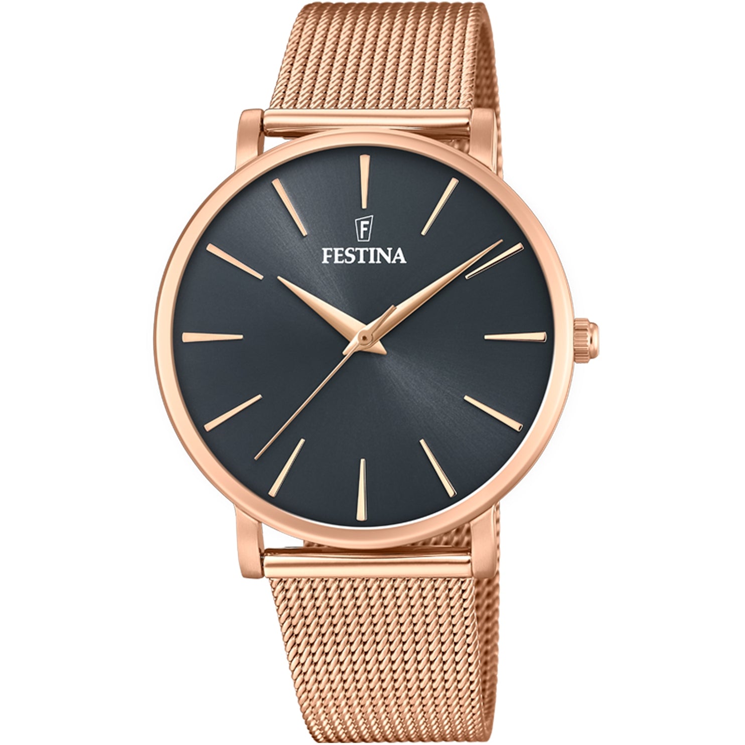 RELOJ CLASICO PARA MUJER FESTINA BOYFRIEND F20477/2 - ORO ROSA