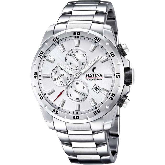 RELOJ CALENDARIO PARA HOMBRE FESTINA CHRONO SPORT F20463/1 - PLATEADO