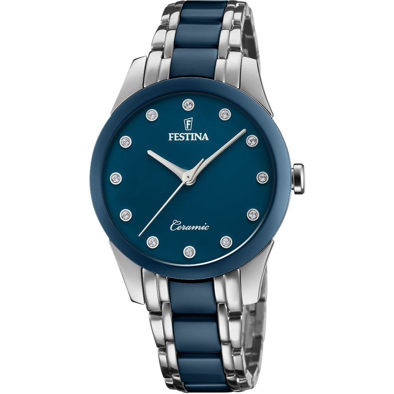 RELOJ CLASICO PARA MUJER FESTINA CERAMIC F20499/2 - MULTICOLOR