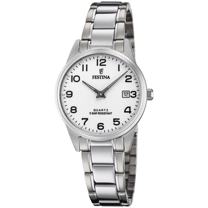 RELOJ CLASICO PARA MUJER FESTINA CLASSIC METAL F20509/1 - PLATEADO