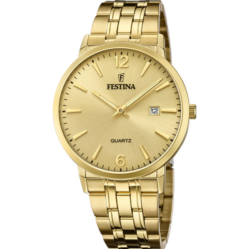 RELOJ ELEGANTE PARA HOMBRE FESTINA CLASSIC METAL F20513/3 - DORADO