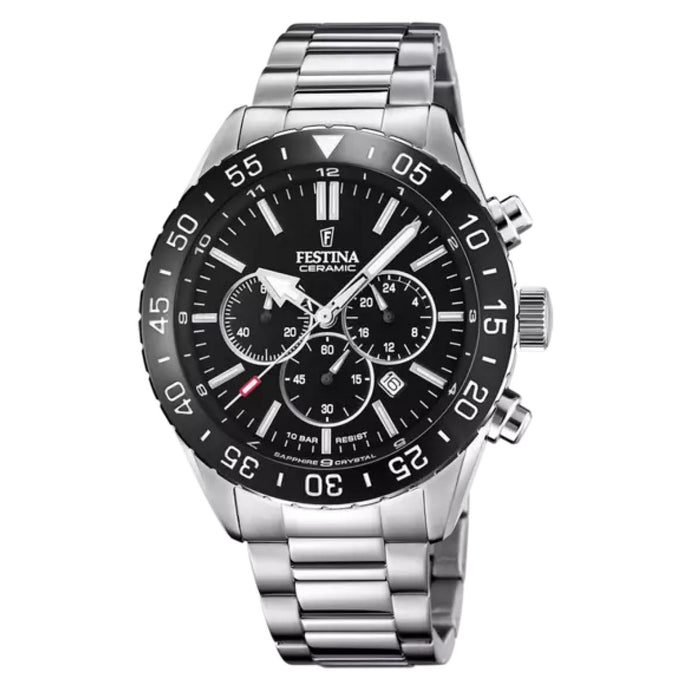 RELOJ ANÁLOGO PARA HOMBRE FESTINA CERAMIC F20575/3 - PLATEADO