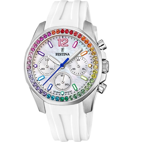 RELOJ ANÁLOGO PARA MUJER FESTINA RAINBOW F20610/2 - BLANCO